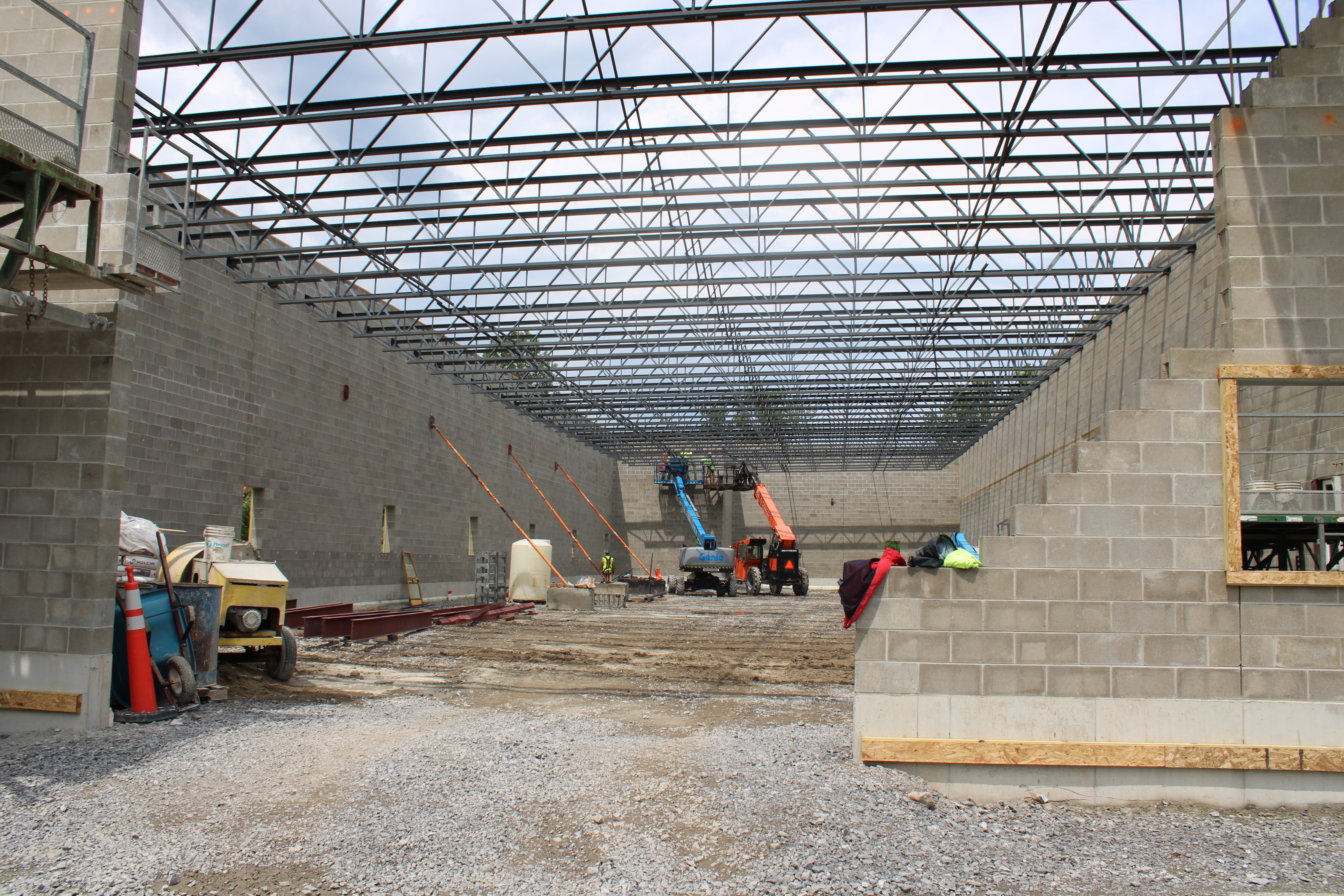 Laser Building expansion under construction at Niagara Specialty Metals showing progress on the new manufacturing space