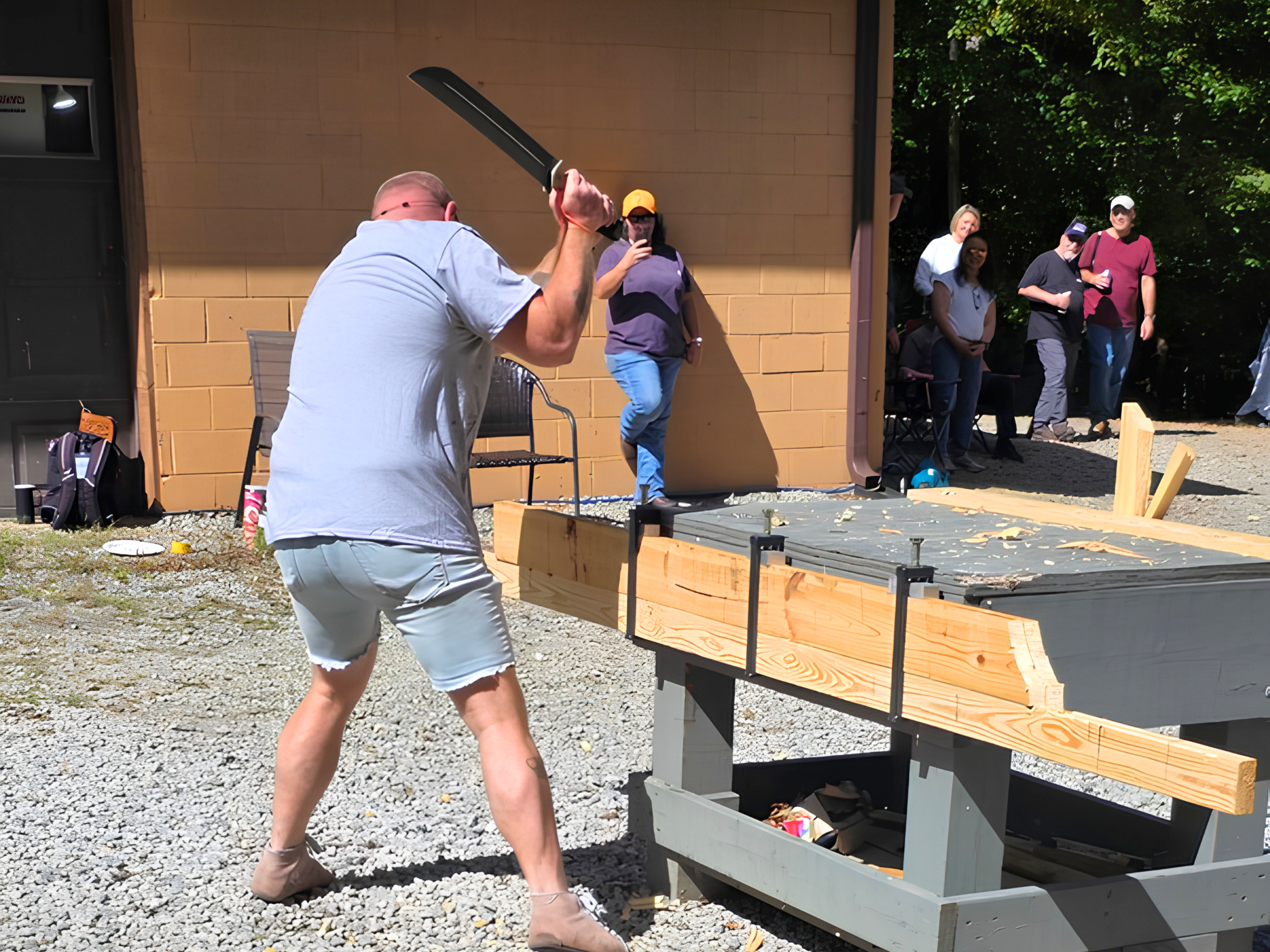 BladeSports 2026–2027 season competition featuring knife cutting action